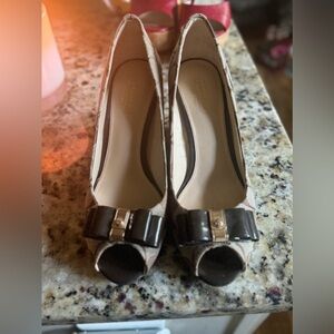 Coach Tan Wedges. 7.5